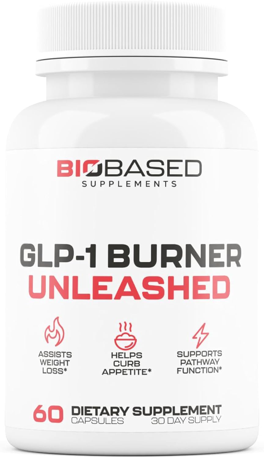 GLP-1 Burner Unleashed - Weight Loss Pills for Women & Men | Unisex Fat Burner | Supports Healthy Pathways Associated with GLP-1 Activity | 3rd Party Tested Supplement - 60 Capsules