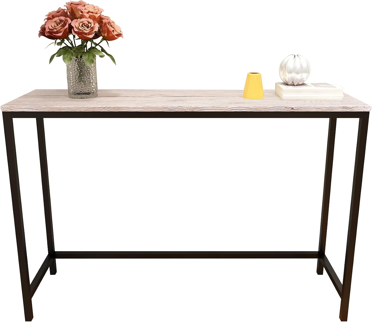 HOMERECOMMEND Console Sofa Table End Tables Computer Desk Coffee Snack Console Tables for Living Room Or Corridor Hallway