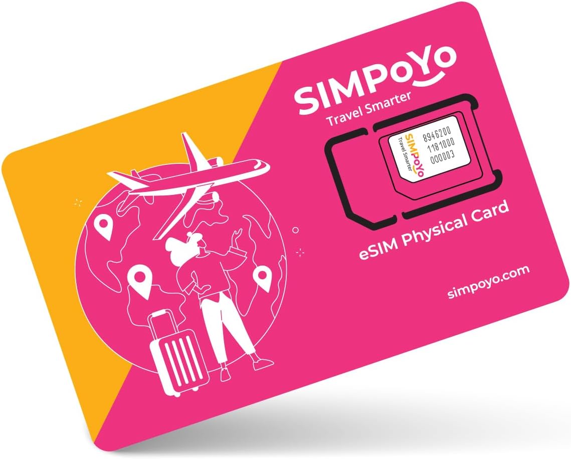 GL.iNet SIMPoYo Physical eSIM, 8 Profiles, 4G/5G Global, for Travel Routers