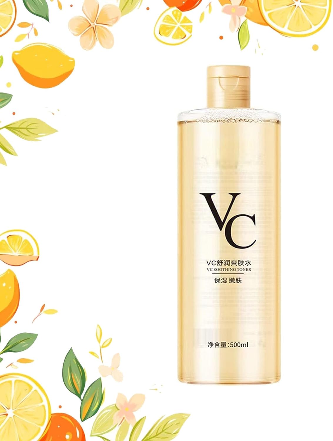VC Toner Intensive Brightening, Vitamin C Moisturizing Toner, Vitamin C Toners, Hydrating Facial Toners with Hyaluronic Acid & Centella Asiatica, Refreshing Texture, Enhance Skin Elasticity (1pcs)