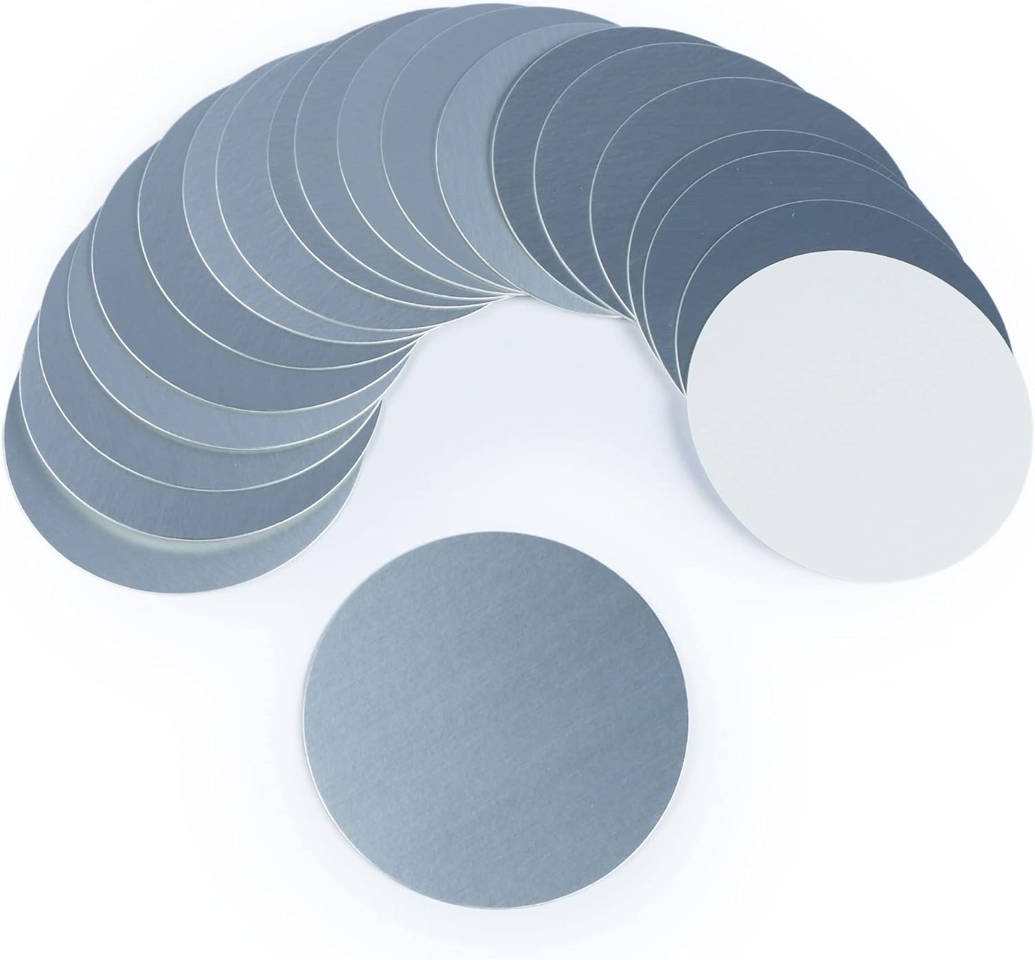U.S. Solid Aluminum Foil Cap Liner Heat Sealing for PE Bottle Lid(500 pcs 26mm)