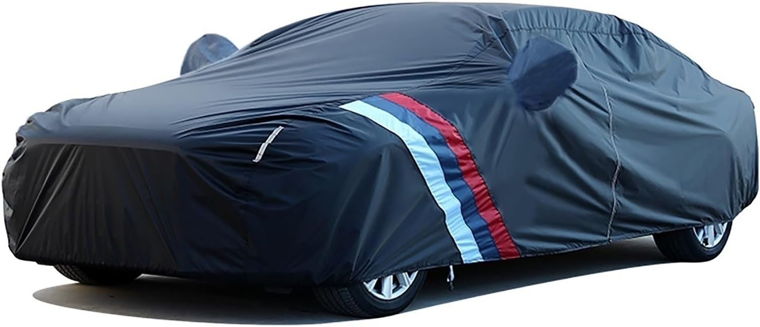 Car Cover Waterproof for Toyota Hilux Double Cab 2018-2023, Outdoor Car Covers Waterproof Breathable Large Car Cover with Zipper, Custom Full Car Cover Dustproof Sun-Resistant ( Color : Black , Size :