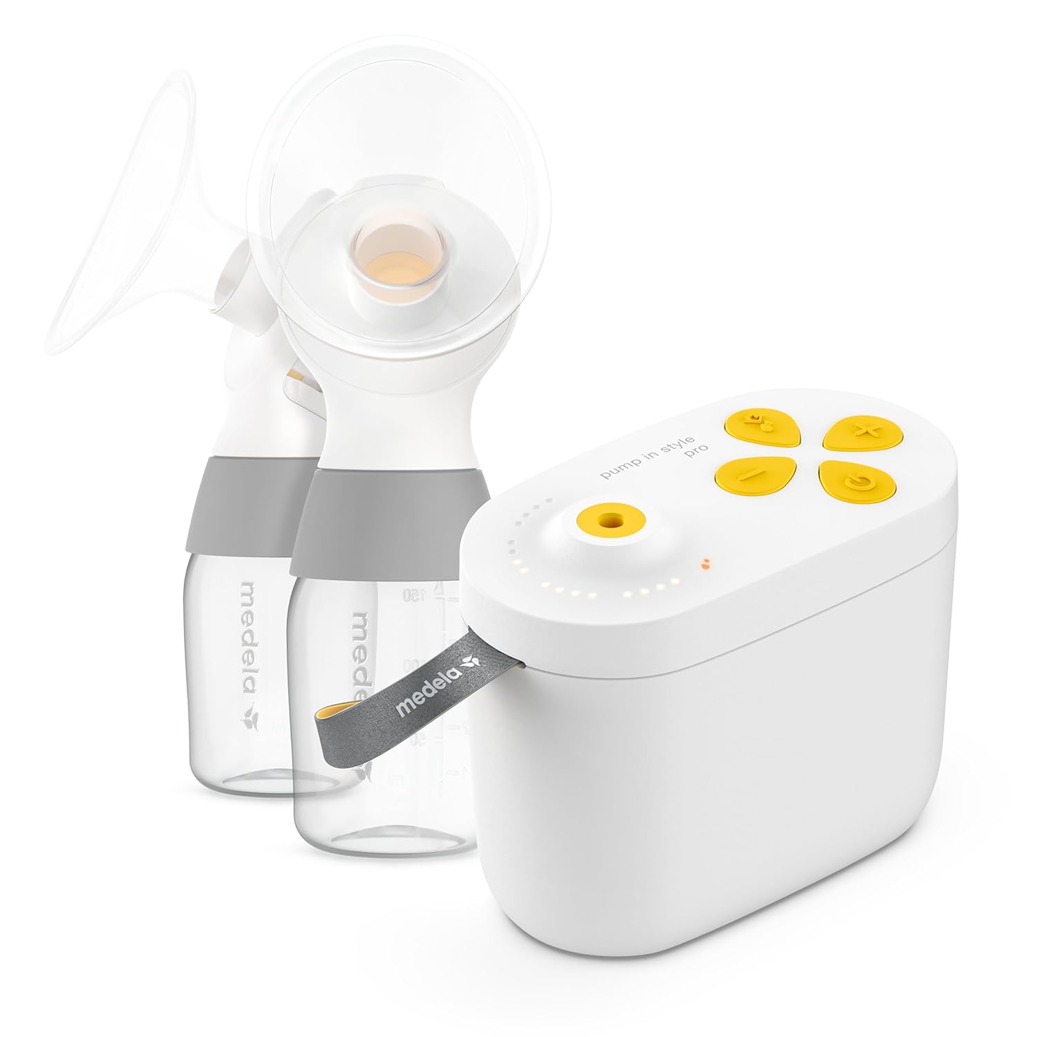 New 2nd Gen Medela Pump in Style Pro Breast Pump, Clinically Proven Hospital-Efficiency, Compact Portable Double Electric Pump with Bottles and PersonalFit Plus Breast Shields