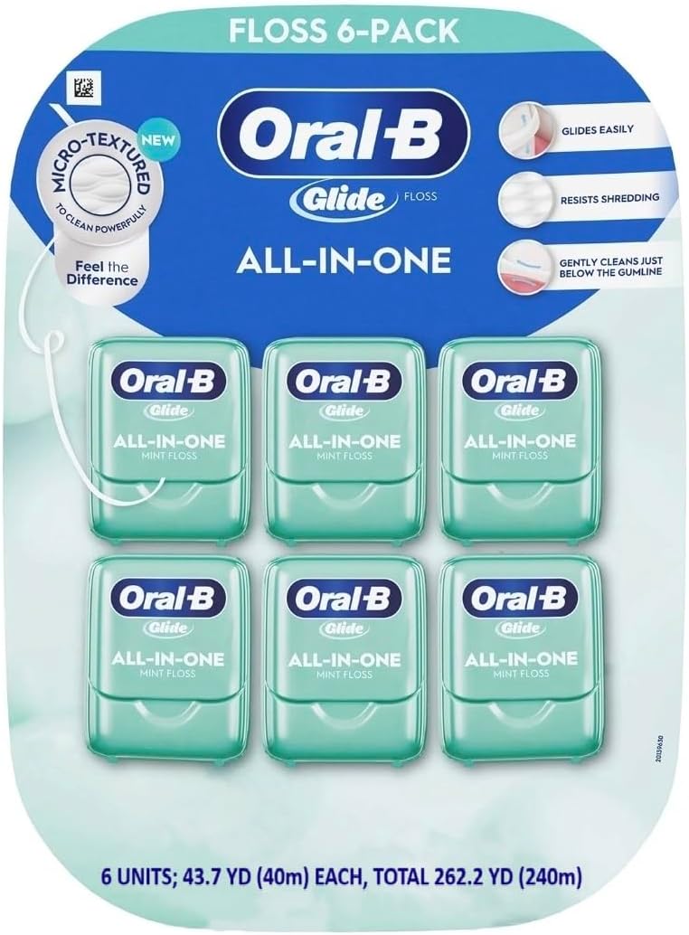 Oral-B Glide All-In-One Mint-Flavored Floss, 6 pk.