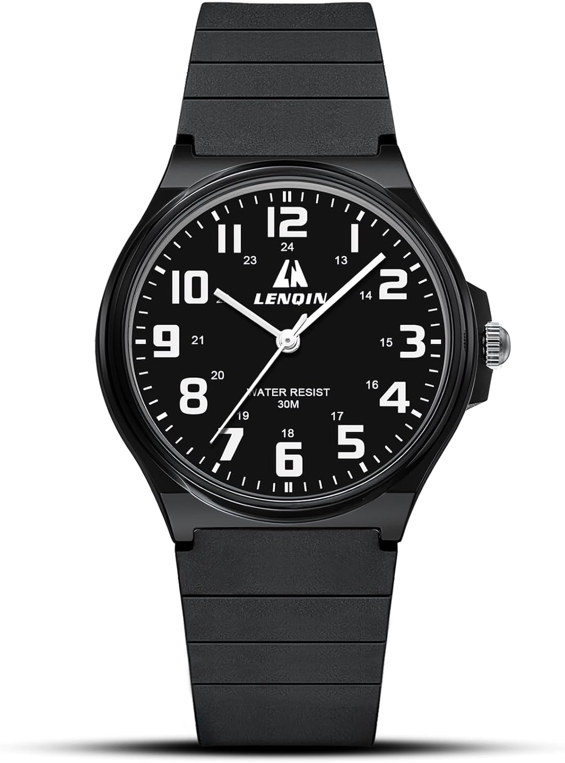 LN LENQIN Mens Watches Analog Quartz Watches for Men 30M Waterproof Fashion Man Designer Wrist Watch Silicone Band