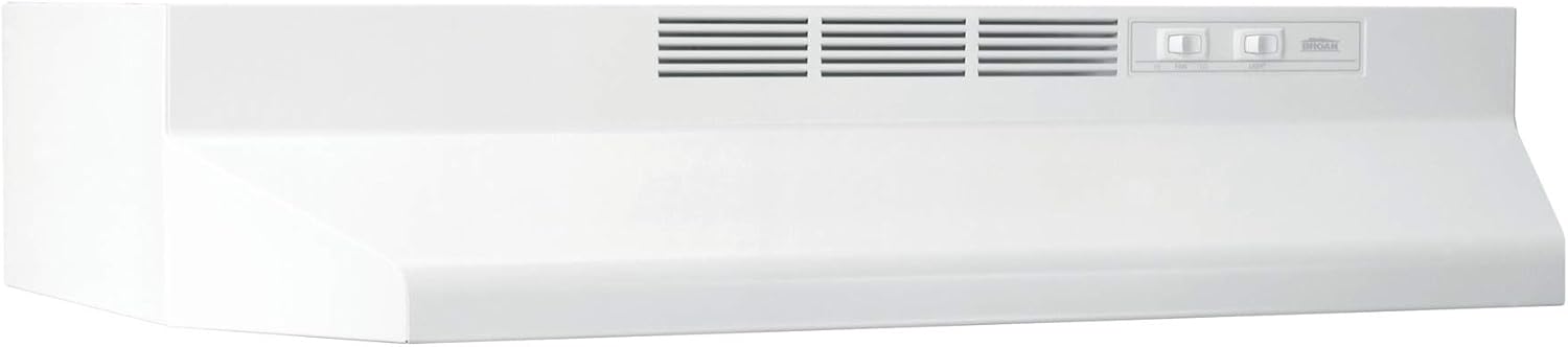 Broan-NuTone Ductless Range Hood with Lights, 30-Inch, White, 413001