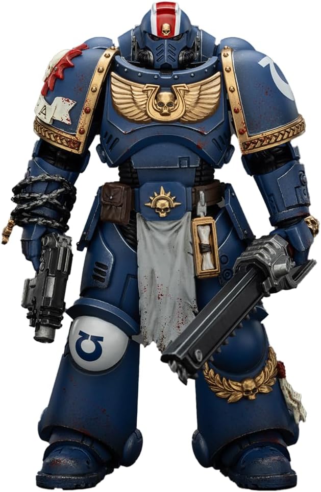 JOYTOY Warhammer 40,000 1/18 Action Figure Ultramarines Lieutenant Titus-Collectors Edition Collection Model Birthday Gifts