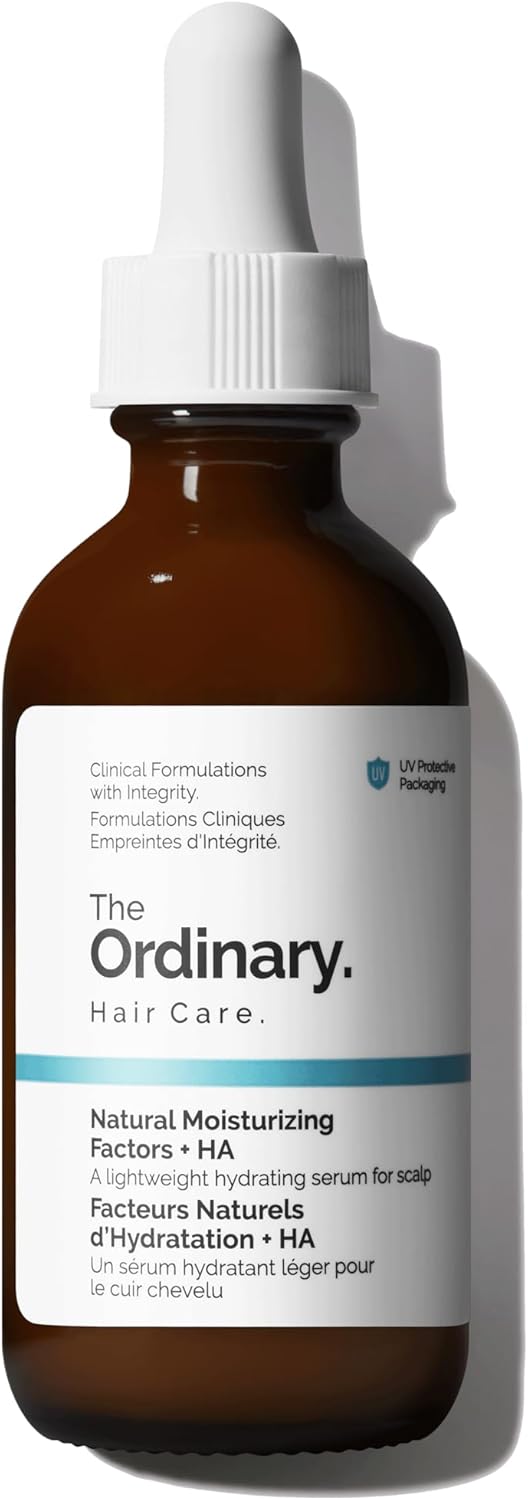 The Ordinary Hair Care Natural Moisturizing Factors + HA, Lightweight Hydrating Scalp Serum with Hyaluronic Acid and Squalane, 60ml