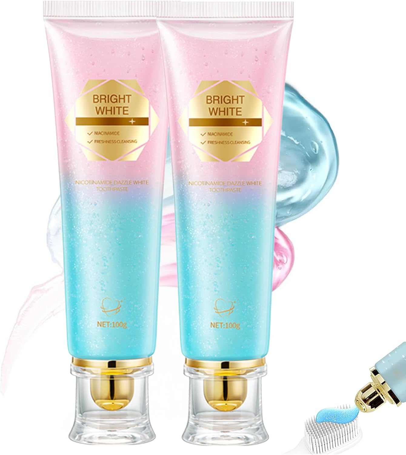 Nicotinamide Whitening Toothpaste, Niacinamide Toothpaste-100g, Teeth Whitening Toothpaste, Complete CareToothpaste, Remove Stain and Deep Clean, Fresh Breath Bright Tooth (2)