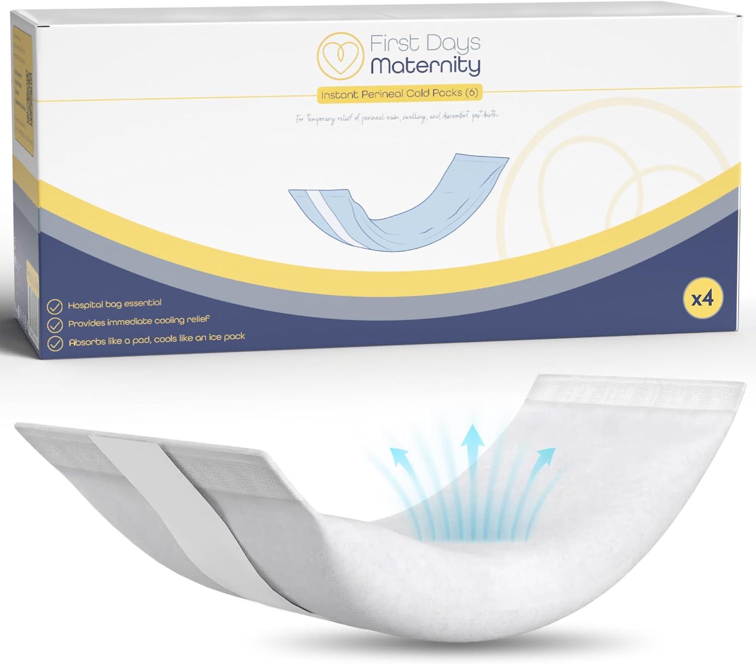 First Days Maternity Instant Perineal Cold Packs Hospital Bag Essential