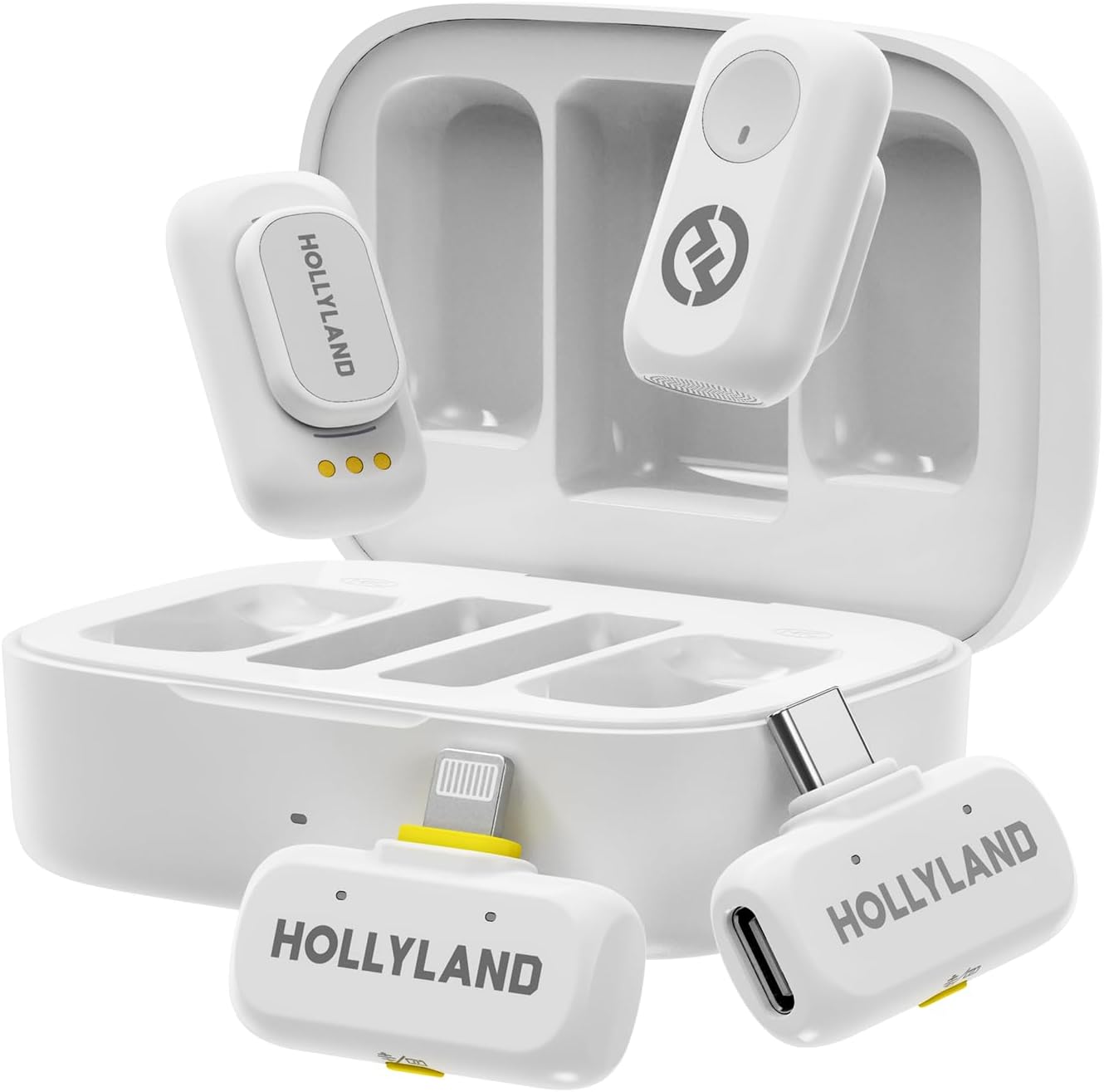 Hollyland Lark A1 Combo(2TX+2RX+Charging Case) Wireless Magnetic Microphone