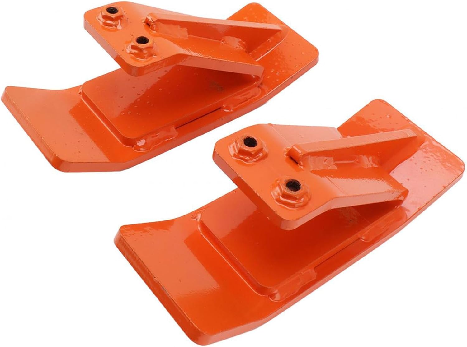 Bucket Anti - Skid Device + 2PCS Tractor Bucket Protector with Double Lock Nuts and + Heavy Duty Ski Protector + Skid - Steer Accessories