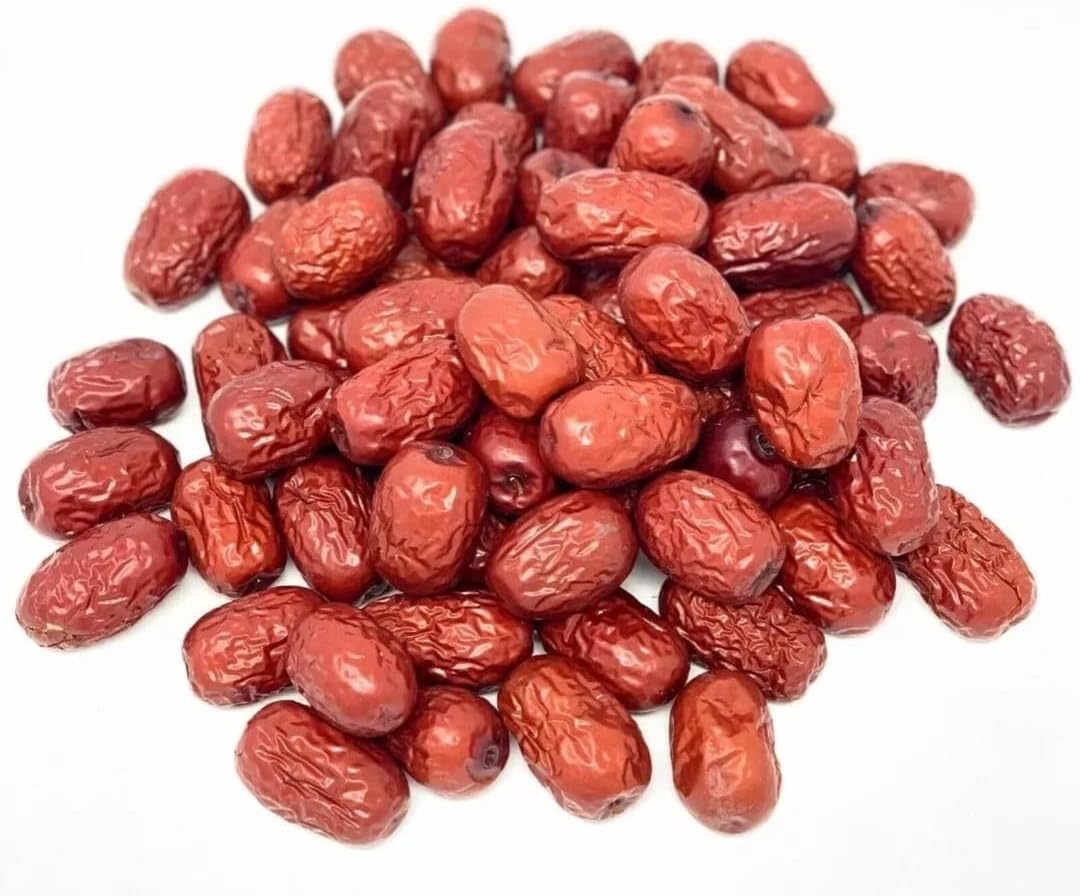 Premium Dried Jujube Fruit 1 kg - Great Snack for a Quick and Healthy Boost No Added Sugar, Vegan