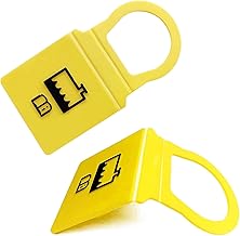 2 Pack Engine Coolant Reservoir Cap, Yellow Coolant Cap Compatible with Chrysler, Dodge, Jeep, Ram, Replacements 55111074AA, 55111074AB, 52079331, 54201