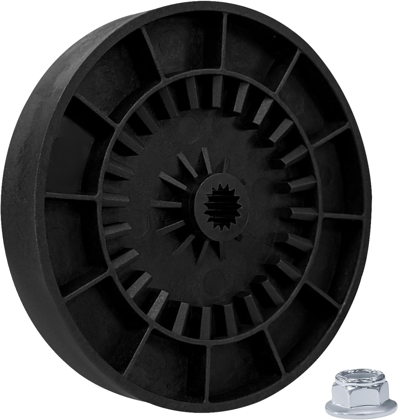 WH03X32097 Washer Washing Machine Transmission Pulley & Nut Replacement for GE Hotpoint Kenmore Washing Machine -Washer Gear Case Pulley WH49X25379, WH03X28859, AP6996076, PS16226205