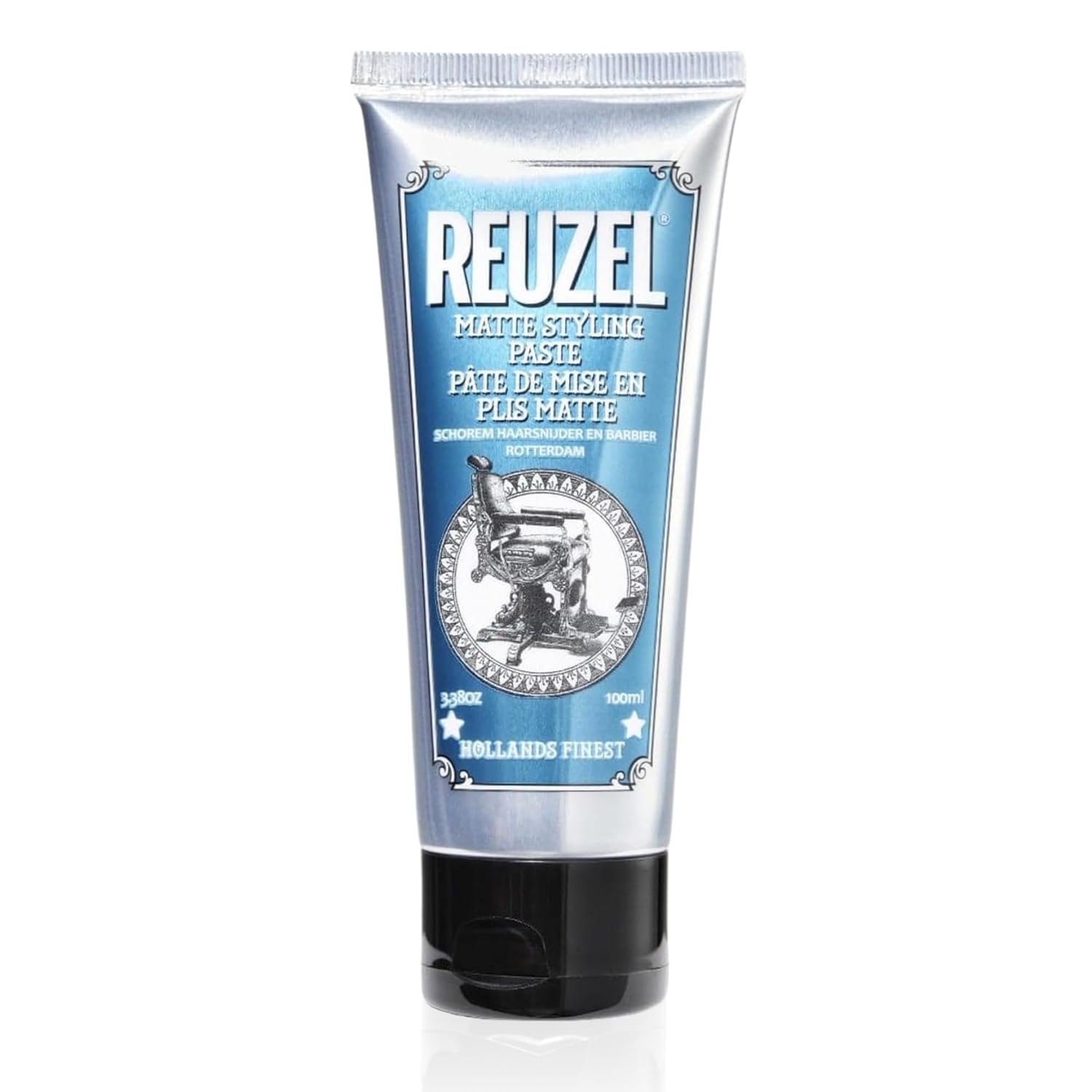REUZEL Matte Styling Paste, Weightless, Pliable Medium All Day Hold, Adds Fullness and Texture, Matte Finish, Subtle Sugary Rum Scent, For All Hair Types, 3.38 oz