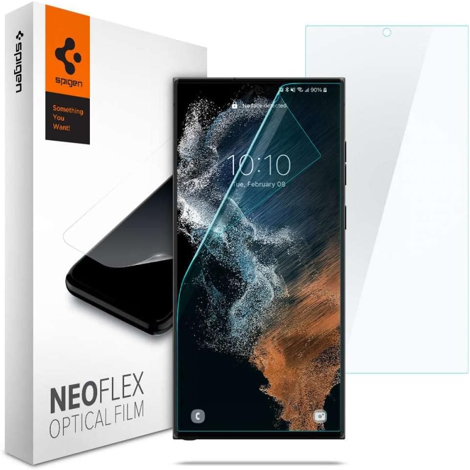 Spigen 2 Pack NeoFlex Screen Protector Film for Samsung Galaxy S22 Ultra