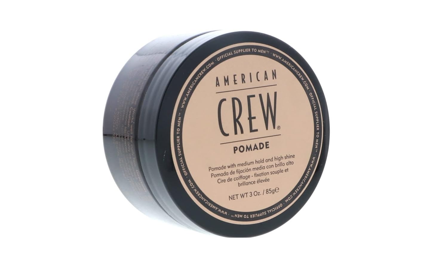 Men's Hair Pomade by American Crew, Medium Hold with High Shine, 3 Oz (Pack of 2)