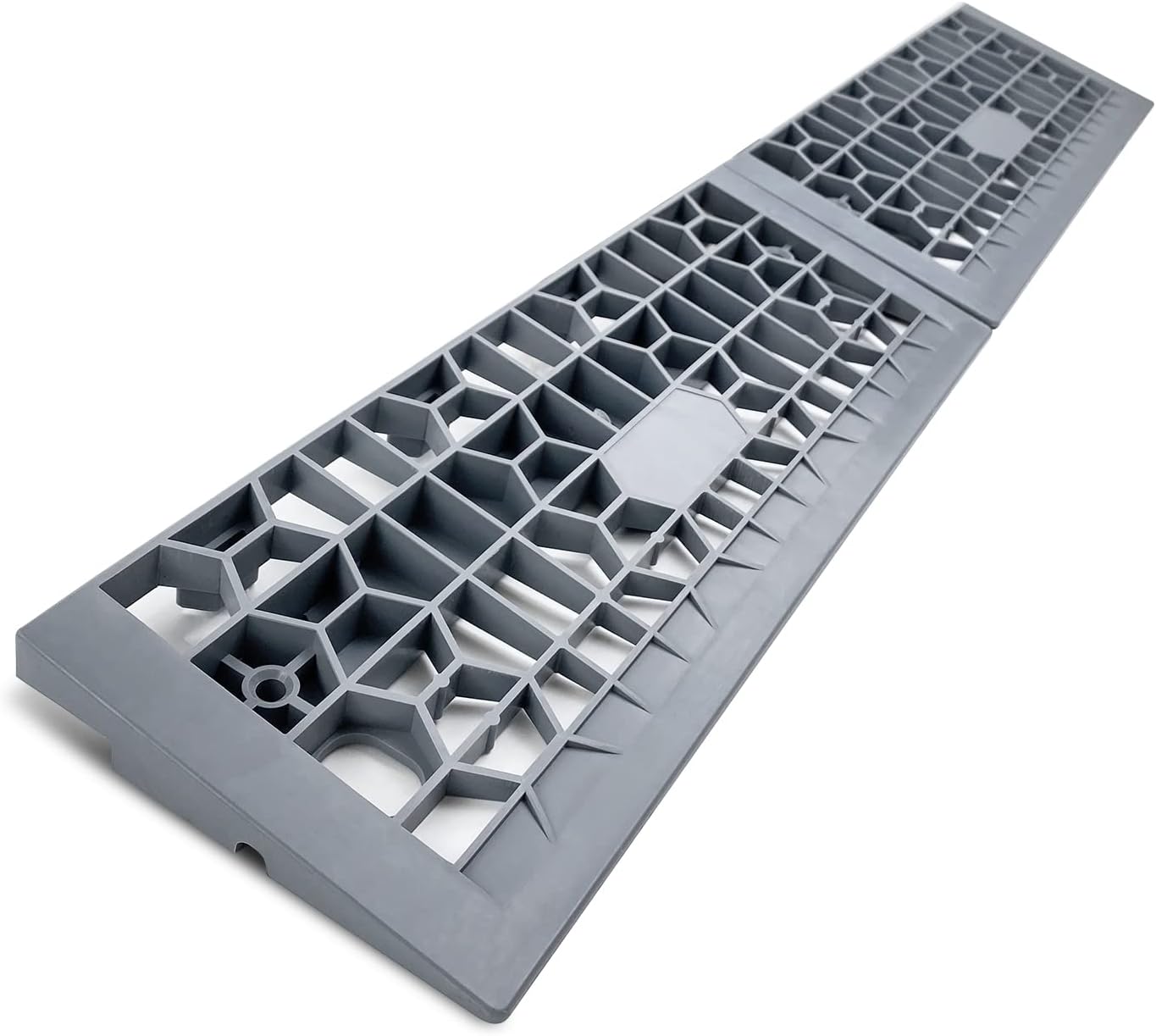 Modular Threshold Ramps for Doorways, 1" Rise Wheelchairs Ramps for Home Indoor, Solid Upgrade Material 3000 Lbs Load Capacity Door Ramps for Cars(2 PCS)