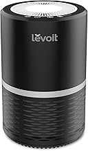 LEVOIT Air Purifiers for Home, High Efficient Filter for Smoke, Dust and Pollen in Bedroom, Filtration System Odor Eliminators for Office with Optional Night Light, LV-H132 1 Pack, Black