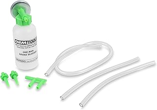 OEMTOOLS 25036 Bleed-O-Matic One-Man Brake Bleeder Kit, Featuring An Opaque Brake Bleed Bottle / Transparent Hoses and Tapered Fittings, No Mess Brake Fluid Bleeding , Multi color(Packaging May Vary)