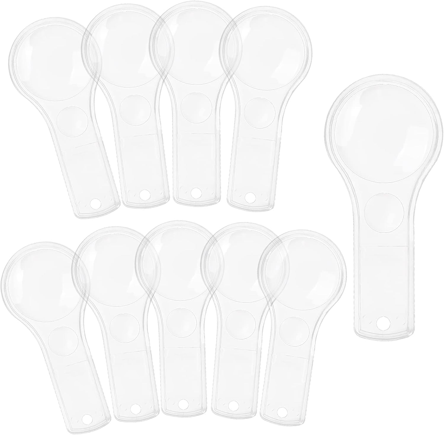 18 Pack Mini Magnifying Glass 3X and 5X Magnifiers Handheld Plastic Magnifying Glasses for Home, Classroom Use Portable Reading Magnifiers
