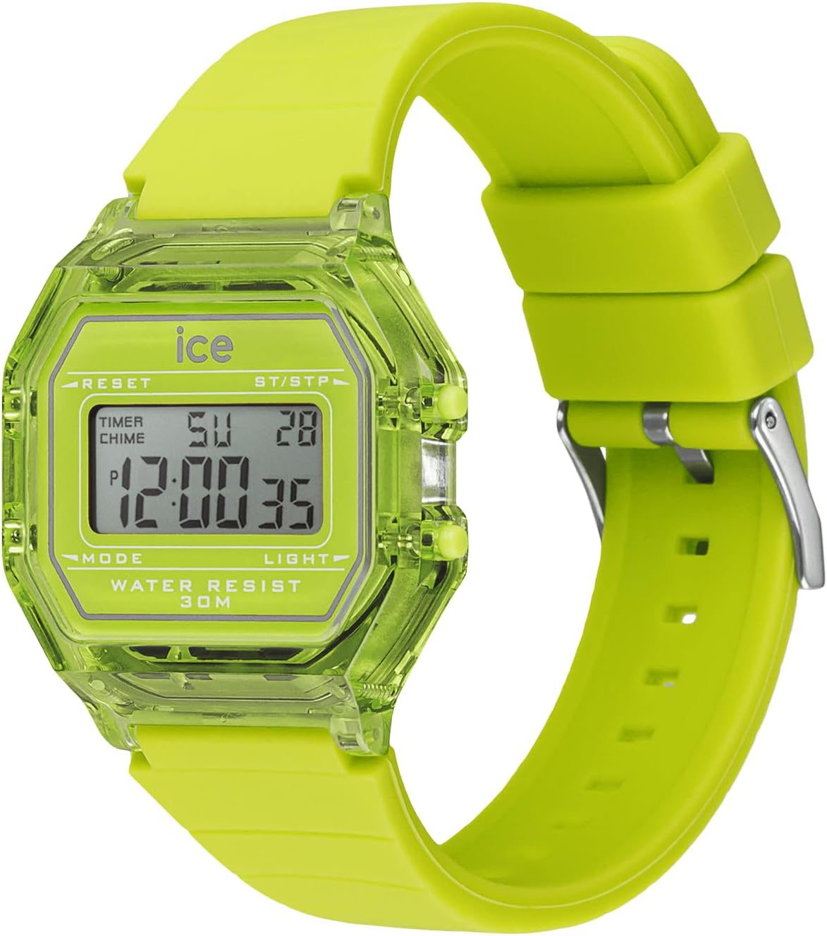 ICE-WATCH - ICE digit retro clear - Watch with silicone strap (Small)