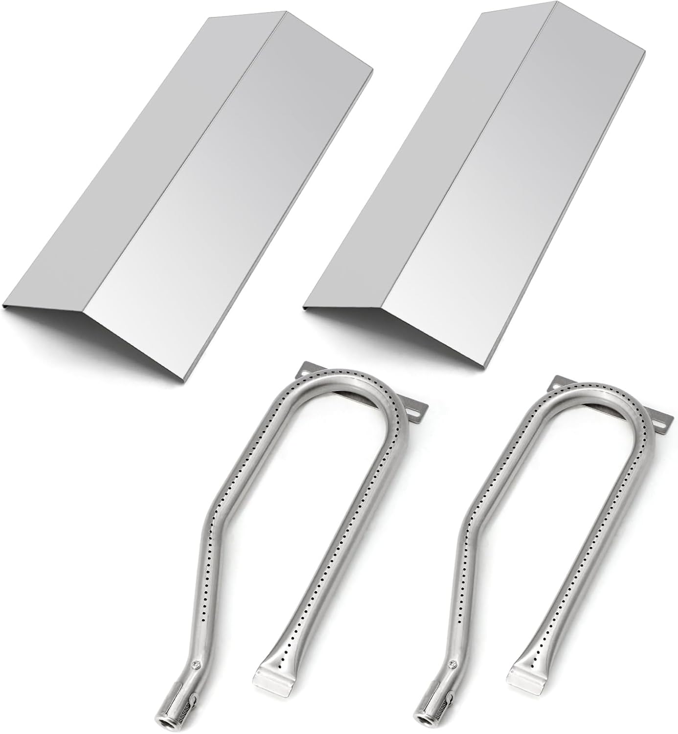 Adviace Grill Replacement Parts for Cuisinart CGG-306 CGG306, Flame Tamer 306-20133 & Gas Burner 306-20092 Replacement for Cuisinart CGG-306 Chef's Style Portable Gas Grill