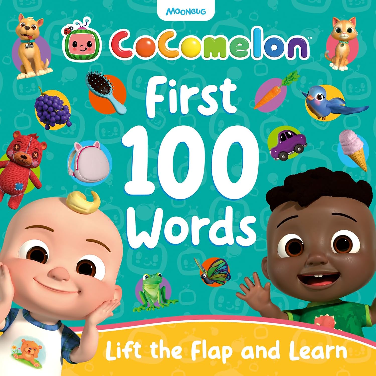 CoComelon First 100 Words Lift-the-Flap Book: A fun early learning board book with lots of flaps to lift! Perfect gift for children aged 1, 2, 3 years