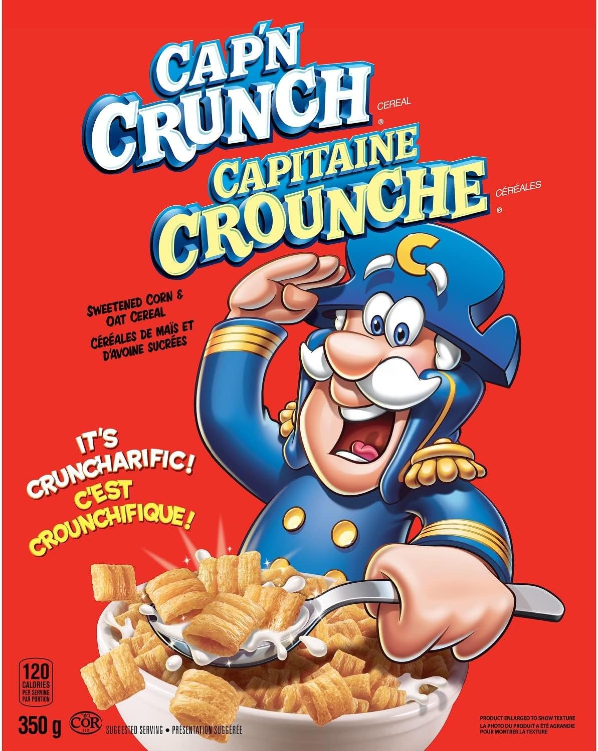 American Cereal - Quaker Captain Crunch Cereal - 350g - Import