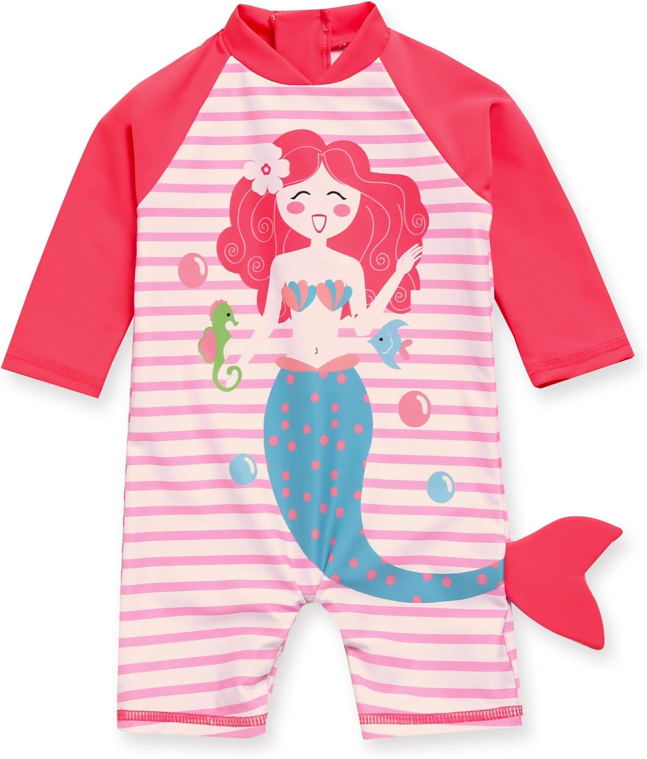 VAENAIT BABY 0-2T Infant Girls & Boys UPF 50+ Protection Swimsuit Onepiece Rashguard Sunsuit with Quick Change Snaps