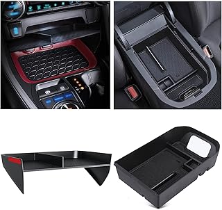 Upgraded Center Console Organizer Compatible with Toyota RAV4 2024 2023 2022 2021 2020 2019 Interior Accessories, Gear Shift Storage Tray Secondary Box Insert Divider - 2pcs