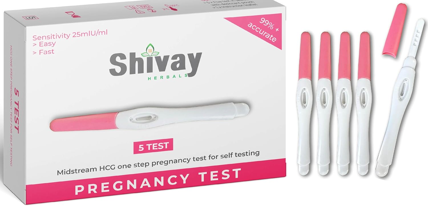 5 Pack Home Pregnancy Test Strips – Accurate & Easy-to-Use Early Detection Testing Kit with Clear Results