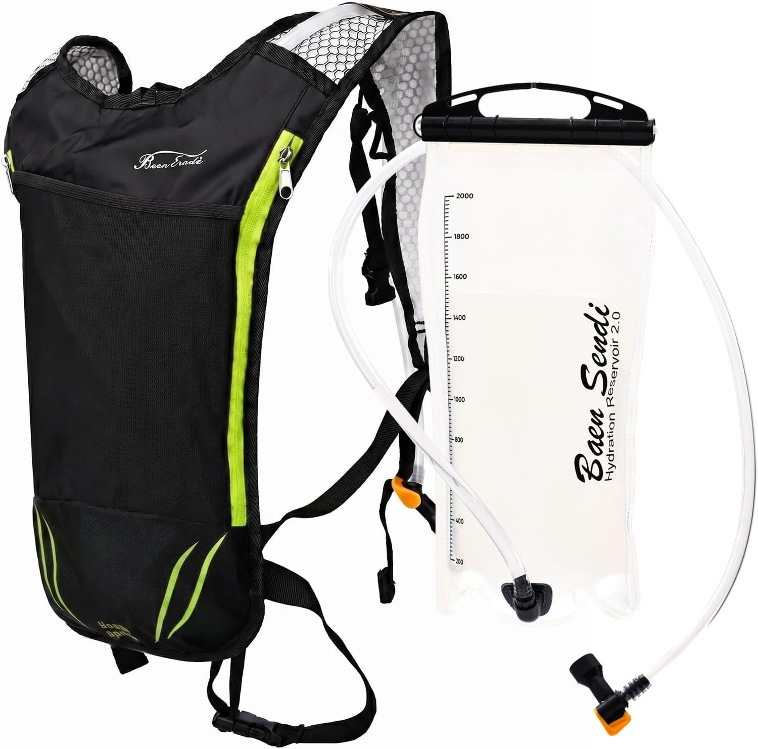 2 Pack Hydration Pack with 2L Backpack Water Bladder - Great for Outdoor Sports of Running Hiking Camping Cycling Skiing