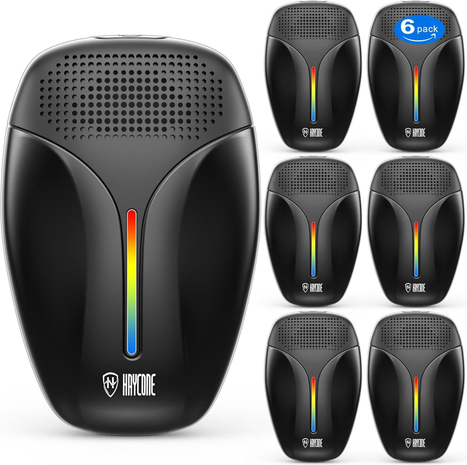 2025 Upgraded Ultrasonic Repeller & Insect Indoor Repeller,Ultrasonic and Repellent for Roach,Rodent,Mouse,Bugs,Mosquito,Mice,Spider,Ant,3 Mode Switching,6 Packs