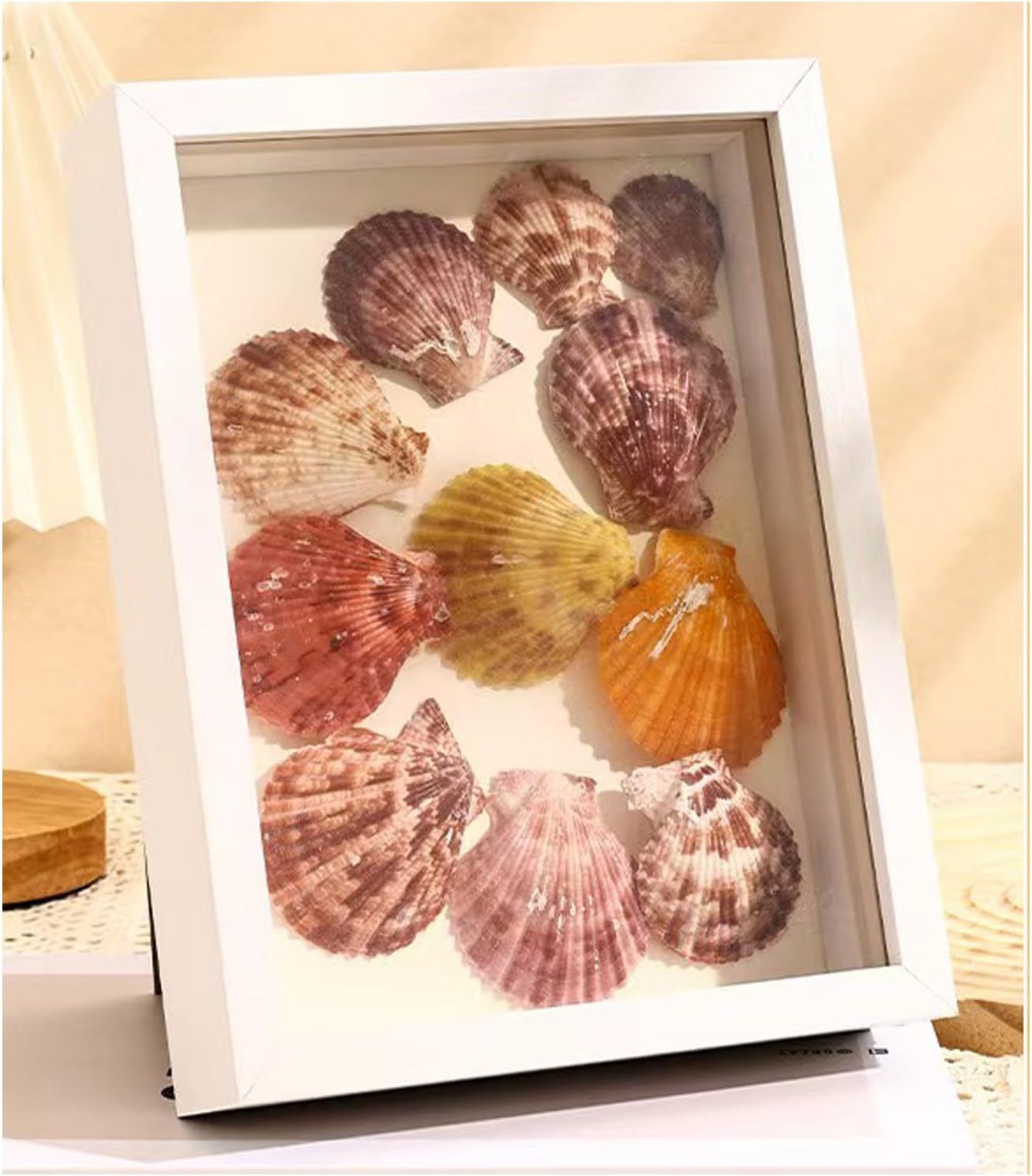 4x6 Shadow Box Frame, White Hollow Photo Frame, White Frames 3D Display Box for Objects Photos Artworks Memories Flowers Crafts (white, 5cm)