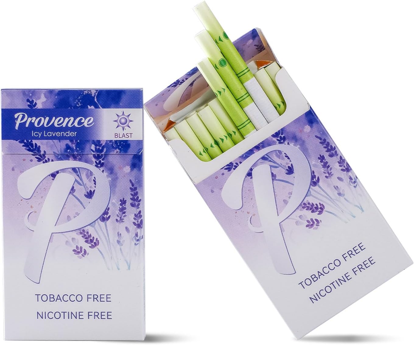 Provence Slim Herbal Cigarettes - Lavender ICY | 2 Packs (40 Sticks)