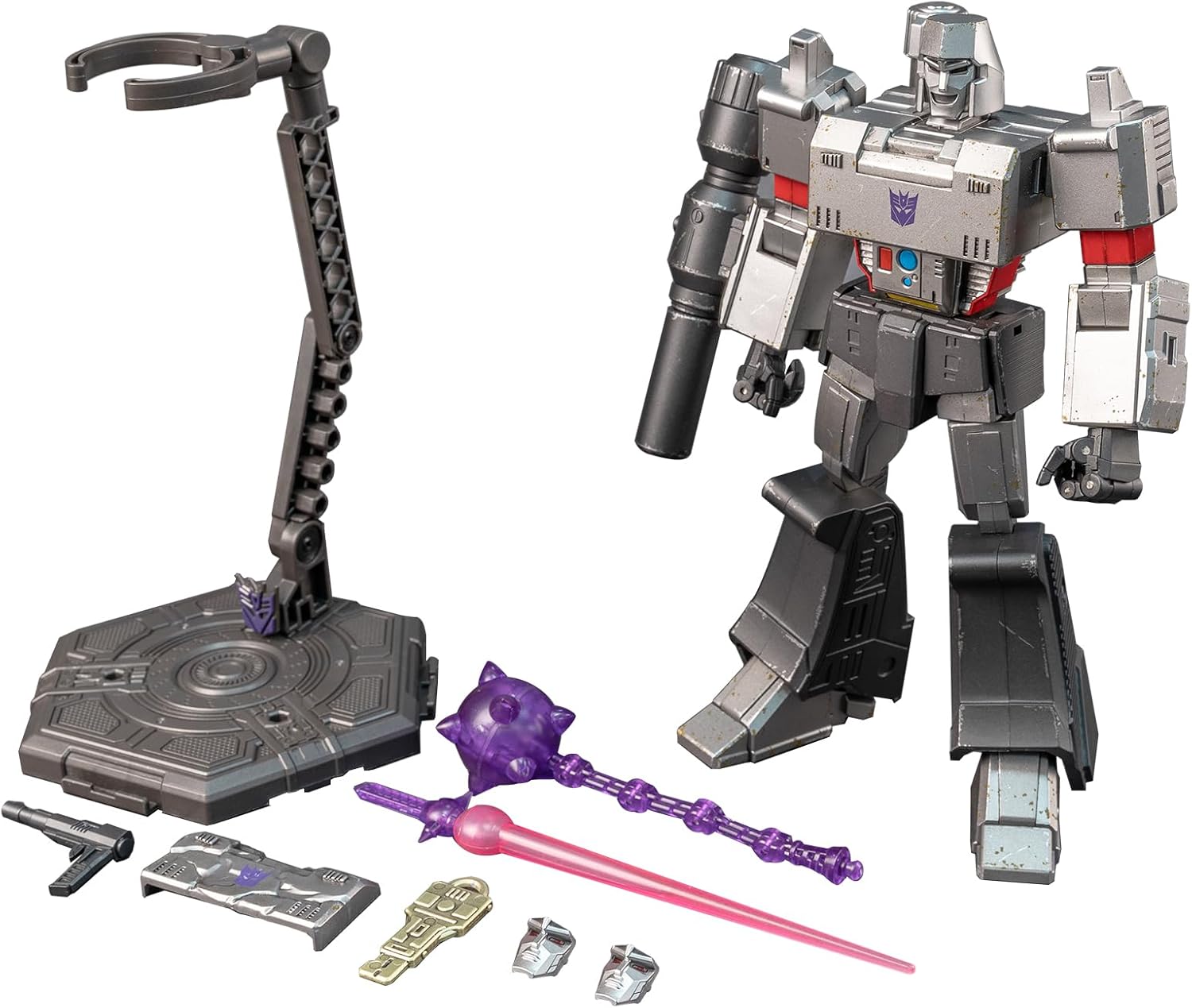 YOLOPARK Megatron Transformer Toy,7.87 Inch Transformers G1 Megatron Action Figure with Upgraded Weaponry,Highly Articulated Collectible Transformer Toys for Ages 15 and Up,No Converting