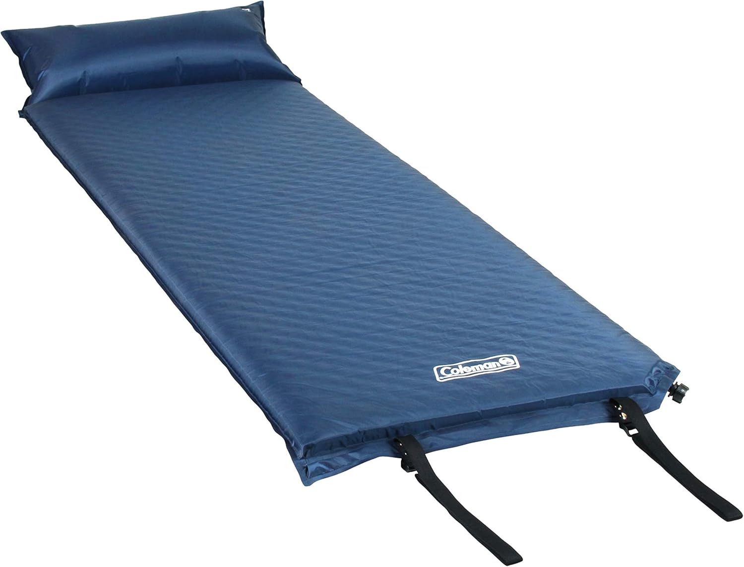 Coleman Self-Inflating Sleeping Pad with Pillow, Lightweight Inflatable Camp Pad with Extra Padding & Quick Deflation, No Air Pump Needed, Great for Camping, Backpacking, Traveling, & More