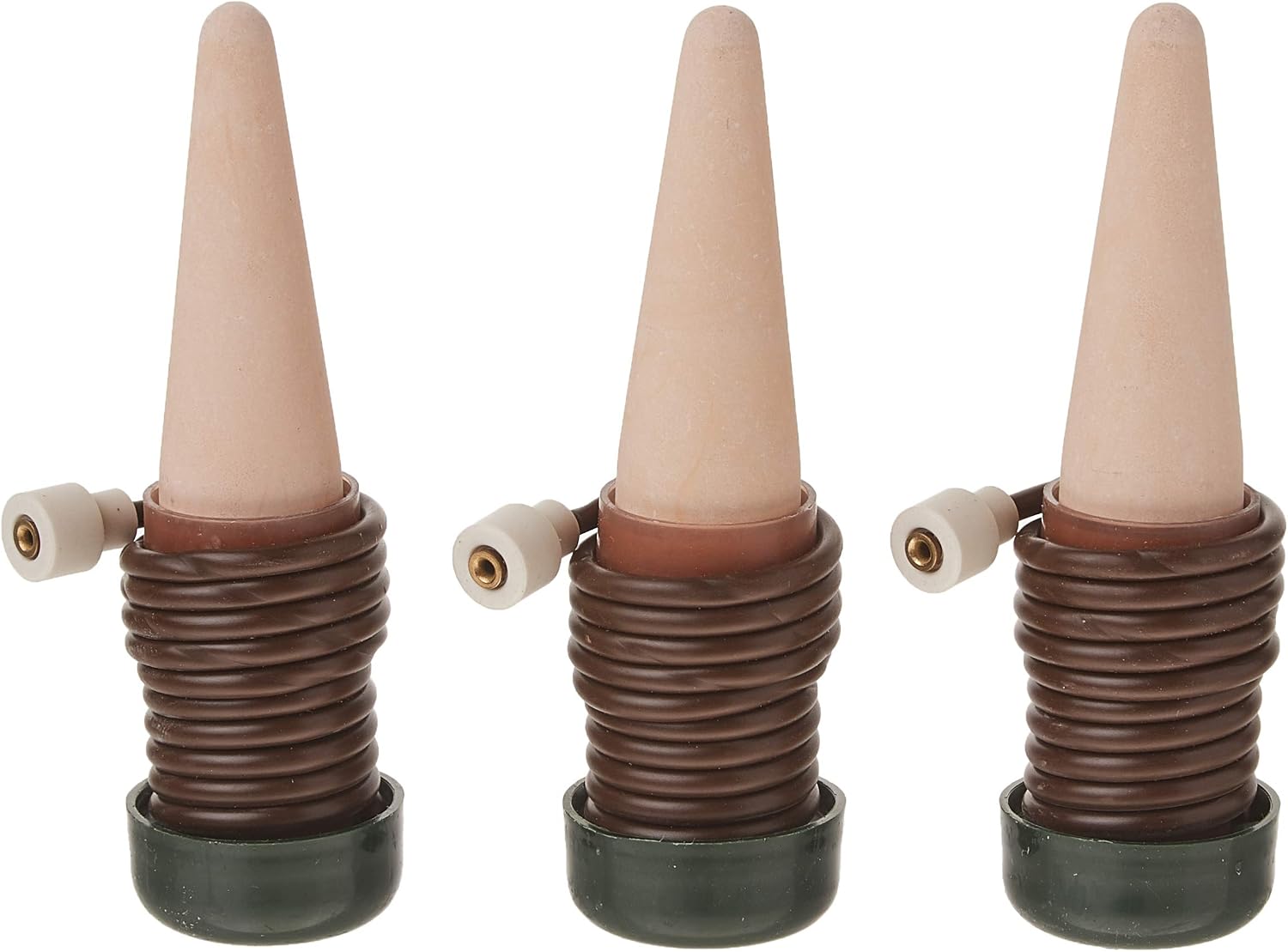 Blumat Classic Self-Watering Stakes - Prevents Overwatering and Underwatering for Healthy Growth While You are Away - Ideal for Indoor Plant Watering (3 Pack w/o Adapter)