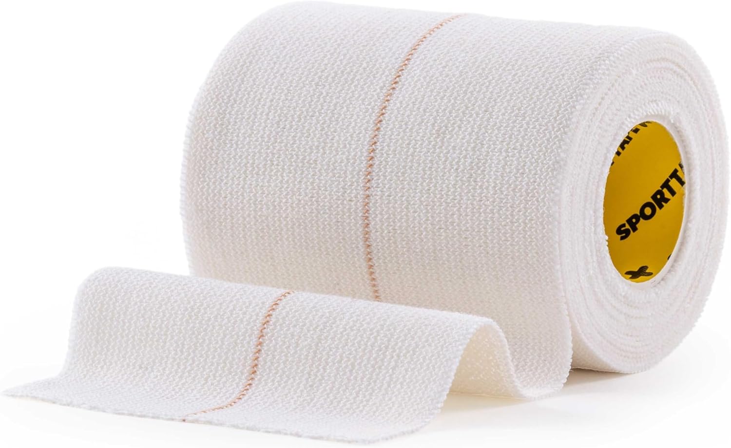 SPORTTAPE EAB Fabric Strapping Tape - 7.5cm x 4.5m | Elastic Adhesive Bandage Fabric Tape, Rugby Lifting & Strapping Tape, Extra Strong Sports Tape, Non-Tear Centreline, Cloth EAB - Single Roll