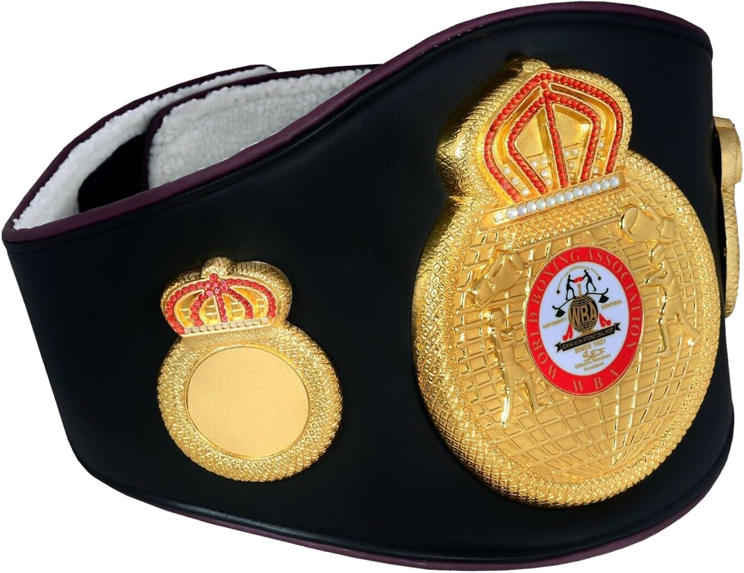 New WBC World Boxing Championship Belt Replica – Adult Size Green Leather Belt with 3D Design and Gold-Plated Plates & Buckle – Ideal for Gifts and Fan Displays
