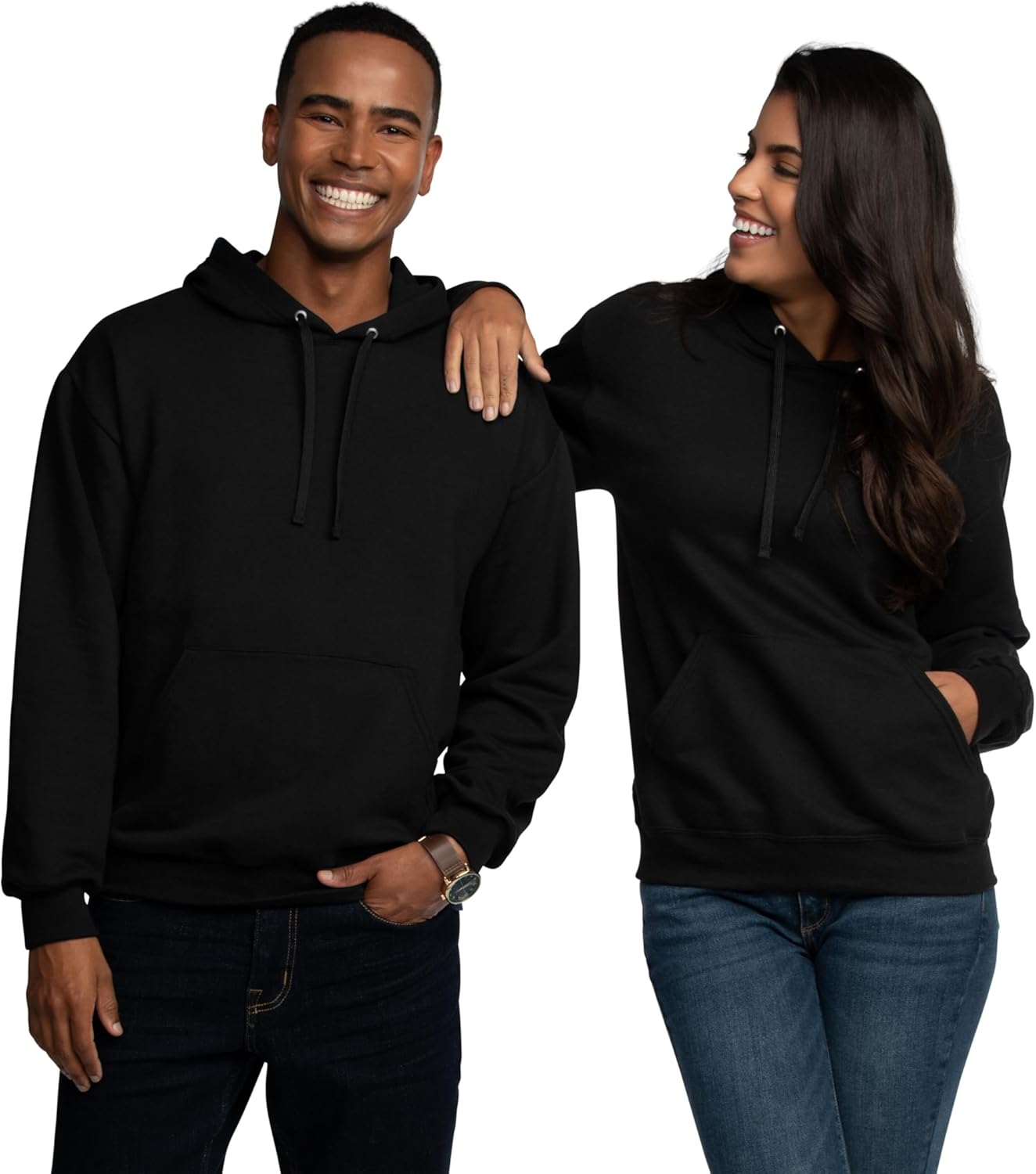 Fruit of the Loom Eversoft Fleece Hoodies, Pullover & Full Zip, Moisture Wicking & Breathable, Sizes S-4x