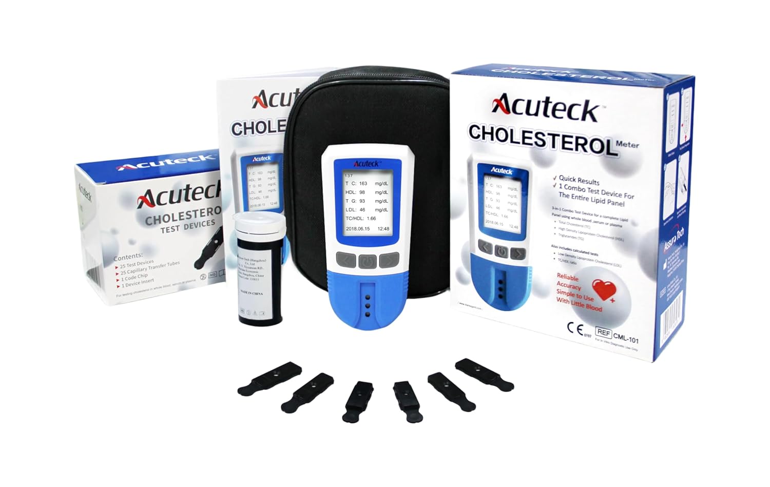 Cholesterol Home Test Kit Machine With 25 Test Kits