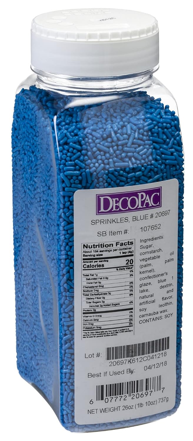 Blue Sprinkles for Baking | Cake & Cookie Decorating | 26 oz