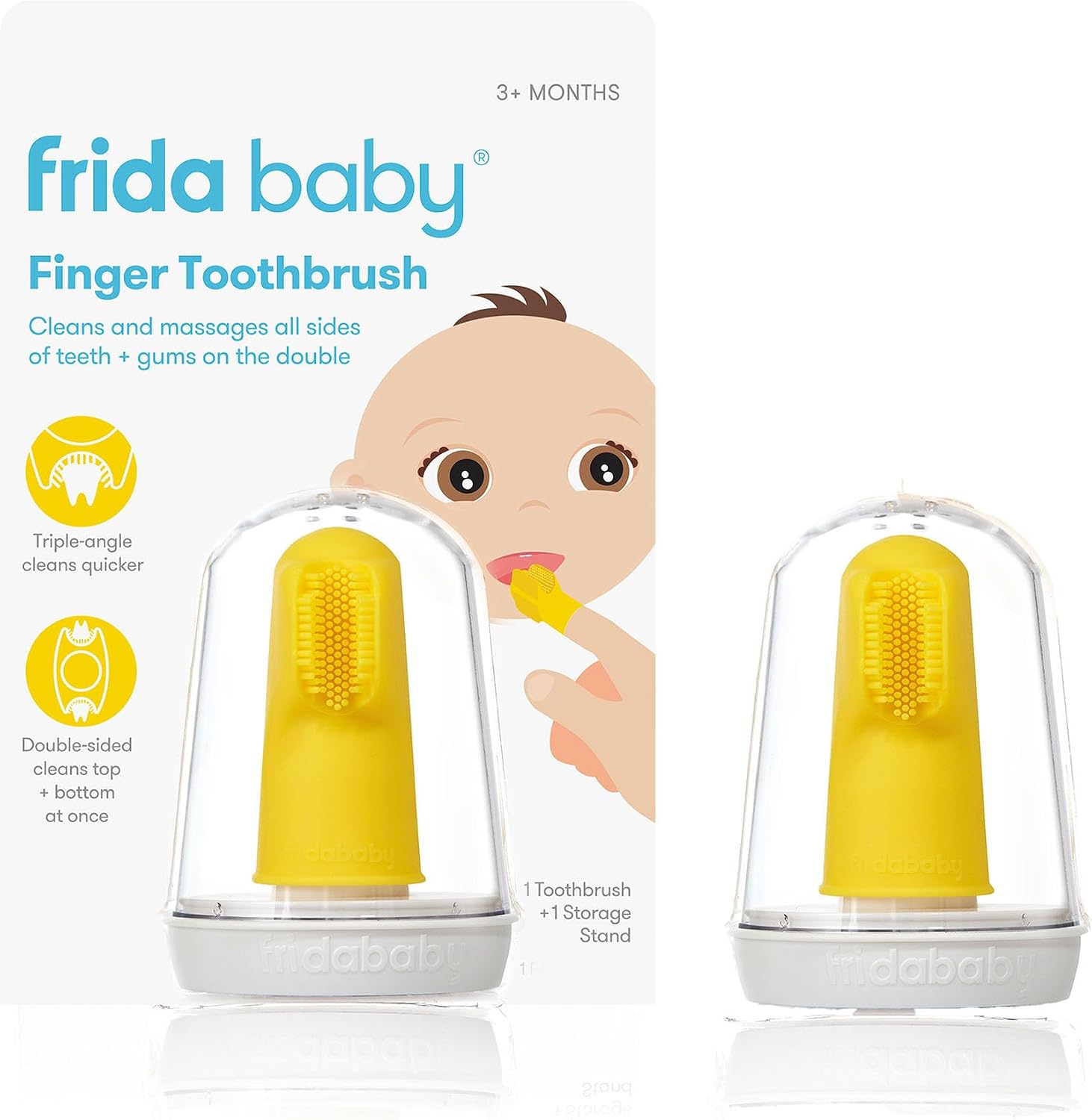 Frida Baby Training Toothbrush, Easy-Grip Handle