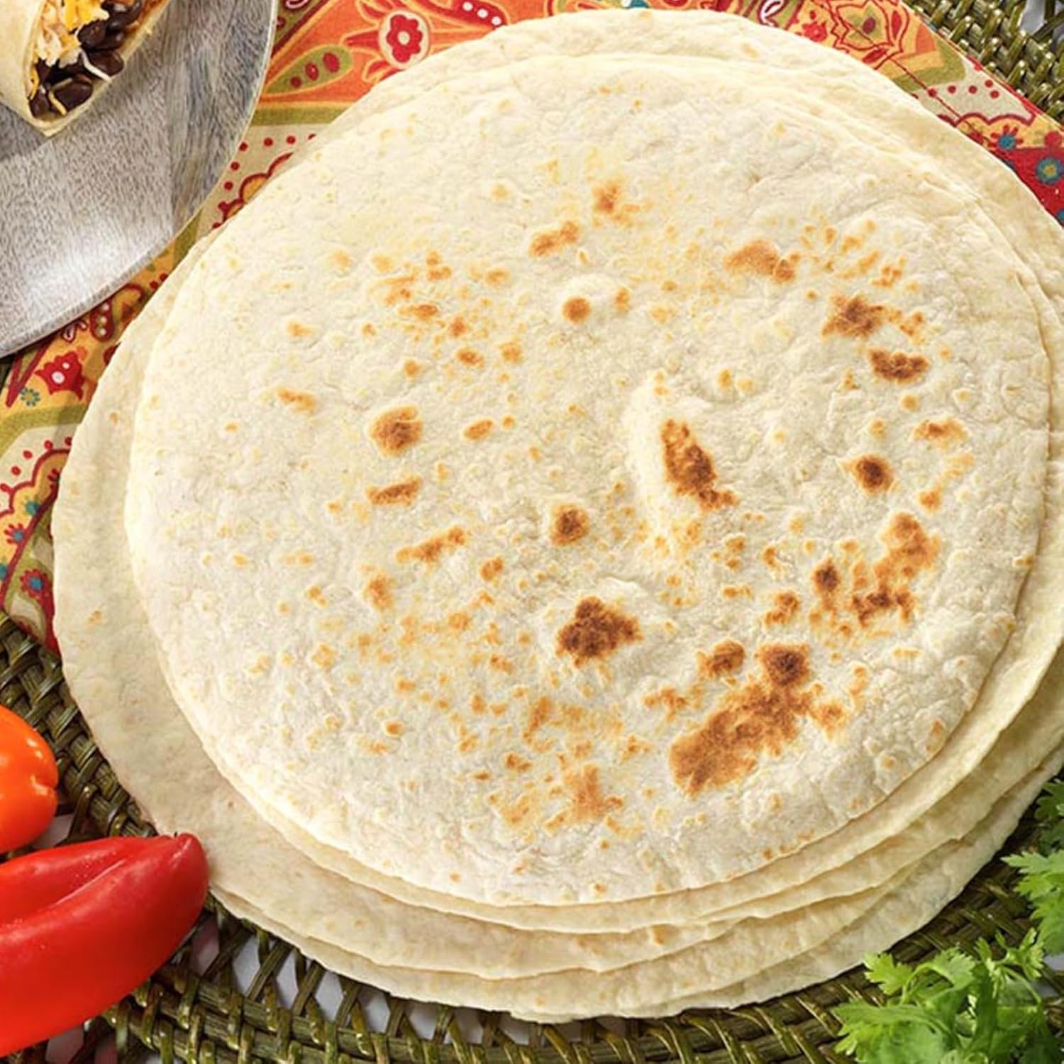 WiO SmartFoods™ 8" Low Carb Tortillas, 20-Count Keto-Friendly, Fat-Free, High Protein, Handcrafted, All-Natural, Fresh, and Delicious Healthy Wraps (2 Packs of 10)