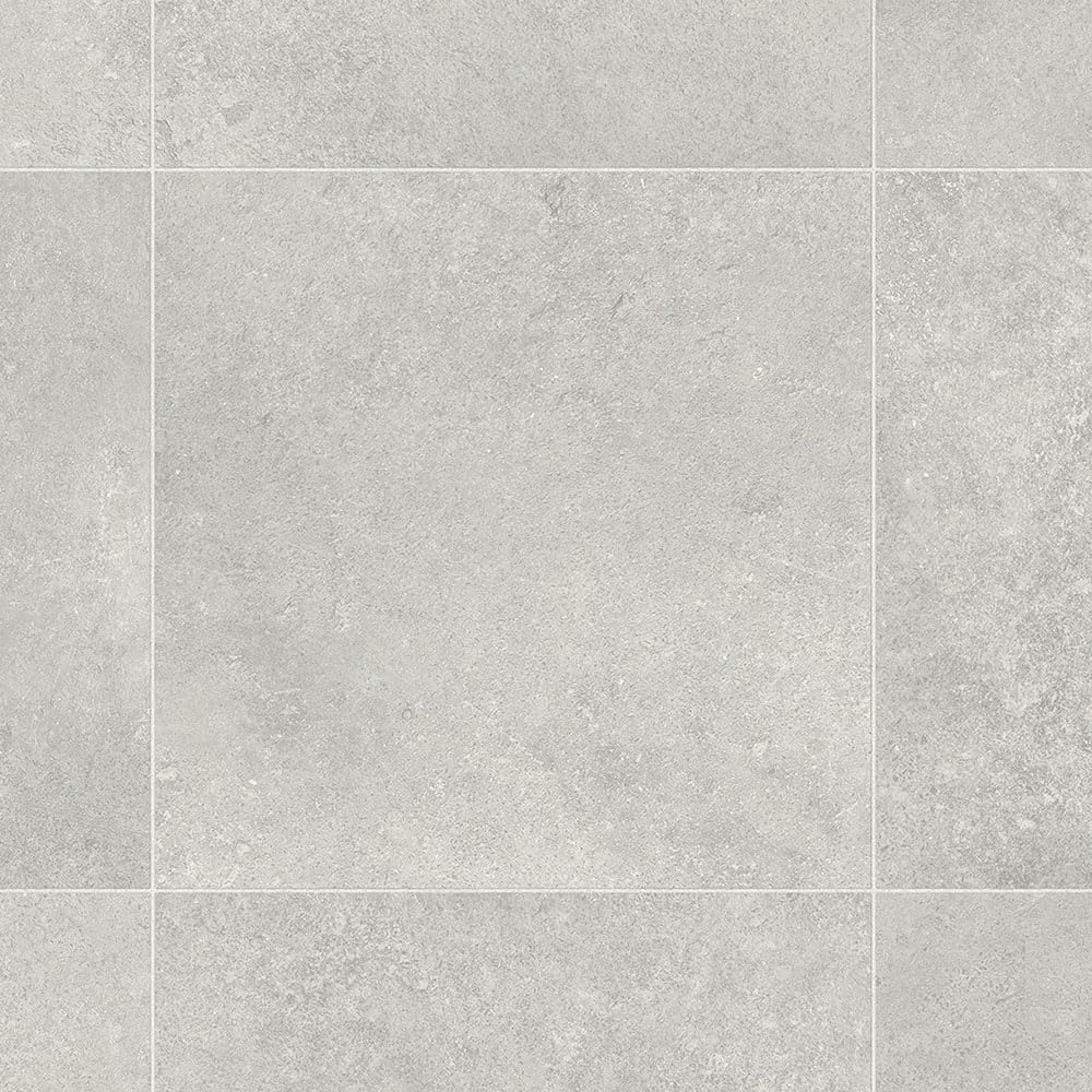 Silver Stone Effect Anti-Slip Vinyl Flooring For LivingRoom, Hallways, Kitchen, 3.8mm Vinyl Sheet, Waterproof Lino Flooring-1m(3'3") X 4m(13'1")-4m²