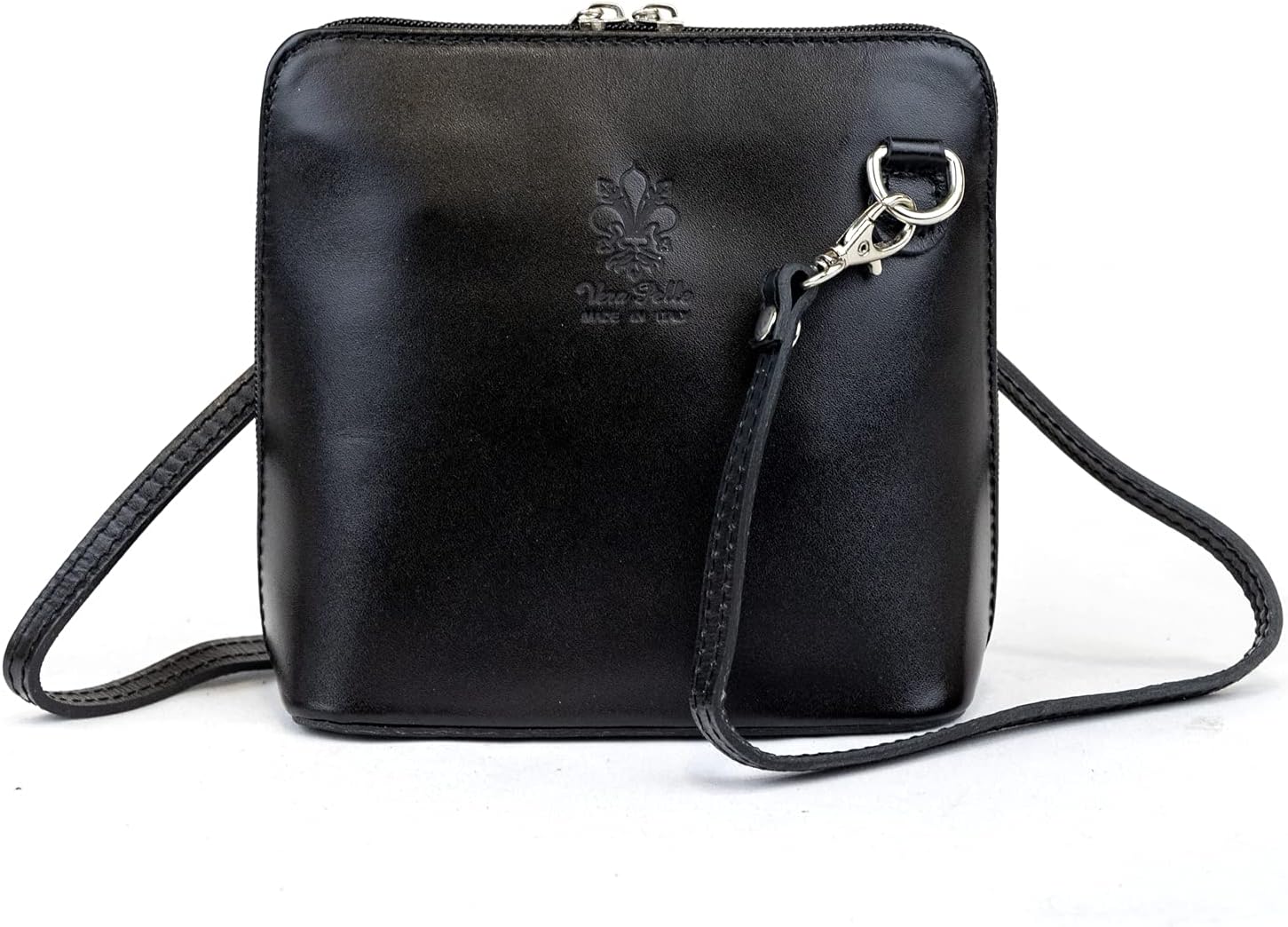 Small Vera Pelle Handbag Genuine Leather Cross Body Bag for Women Italian Mini Shoulder Bag Highquality Strap