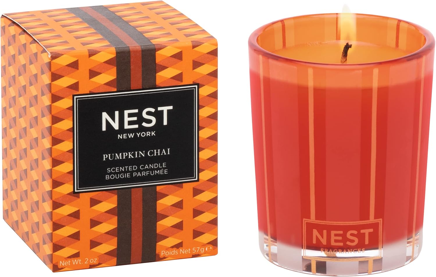 NEST Fragrances Votive Candle- Pumpkin Chai , 2 oz - NEST02PC002